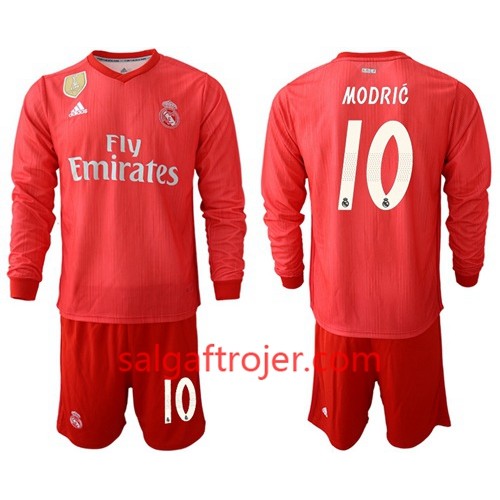 Real Madrid Fodboldtrøjer Modric 10 Børn 3. sæt 2018/19 Langærmet Real Madrid Fodboldtrøjer Modric 10 Børn 3. sæt 2018/19 Langærmet